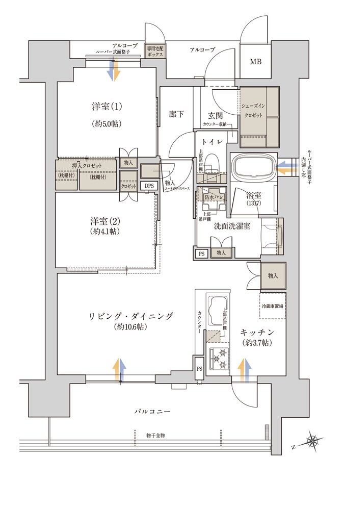 ジオ阪急川西 The Front 間取り C type