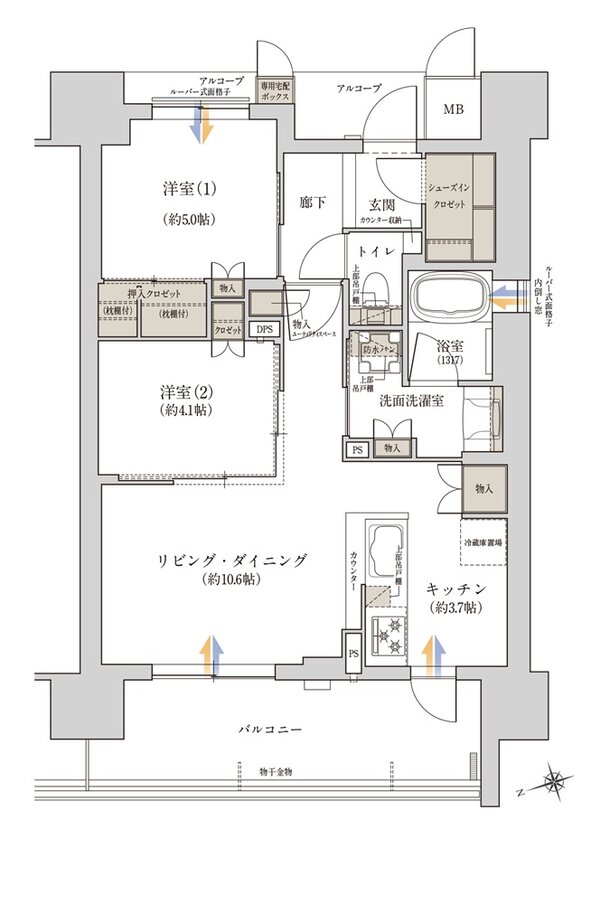 ジオ阪急川西 The Front 間取り C type