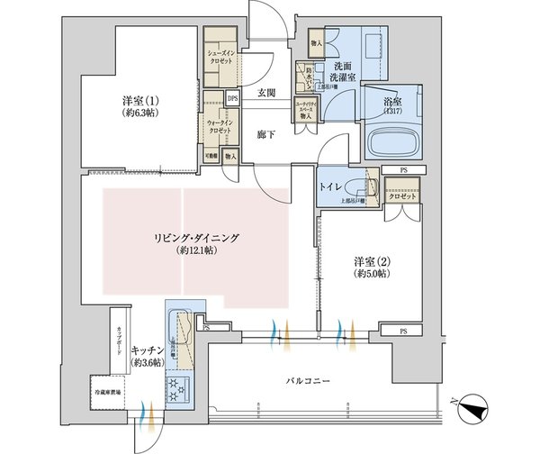 ジオ池田室町 間取り B type