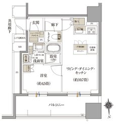 Brillia(ブリリア) 神戸旧居留地 間取り A type