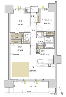 ワコーレ姫路北条口 フロント 間取り C typeメニュープラン2