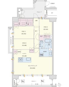 クレアネクスト荒田ザ・レジデンス 間取り F type