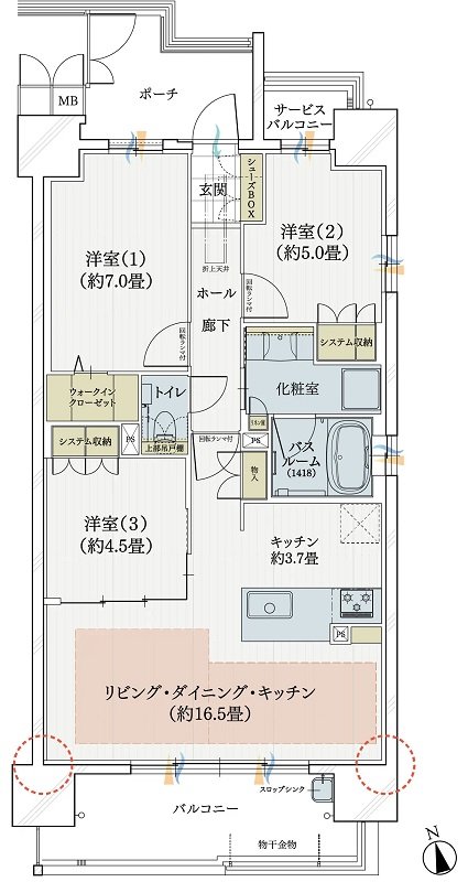 モアグレース千種春岡 間取り C TYPE