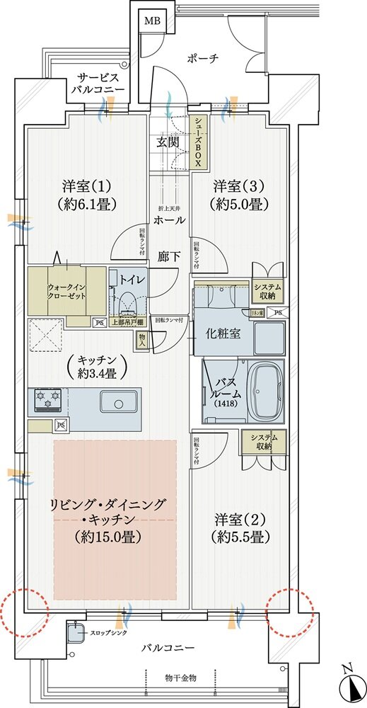 モアグレース千種春岡 間取り A TYPE