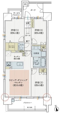 モアグレース千種春岡 間取り A TYPE