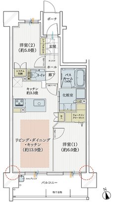 モアグレース千種春岡 間取り B TYPE