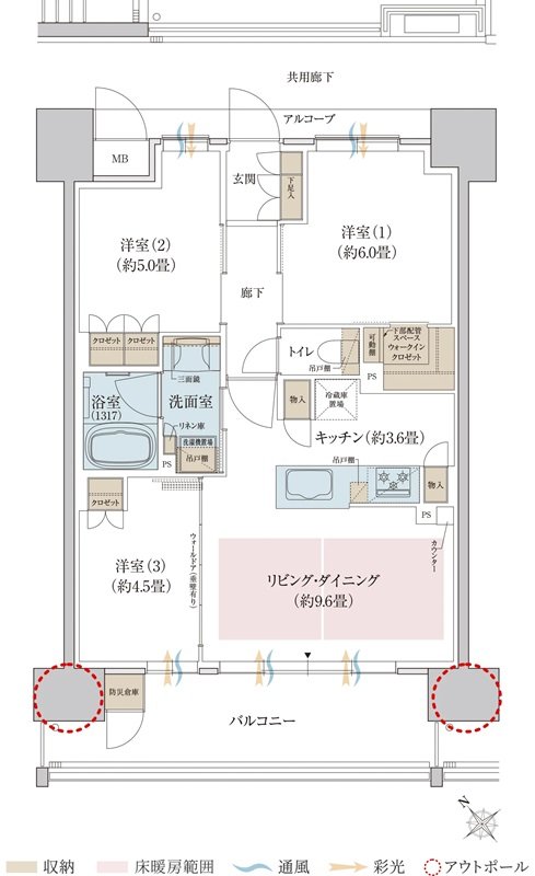 リビオ堺グリーンアベニュー 間取り Dタイプ