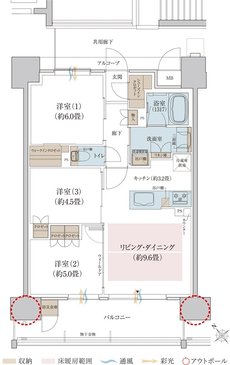 リビオ堺グリーンアベニュー 間取り Cタイプ