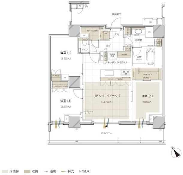 ブランズ白金台五丁目 間取り G TYPE