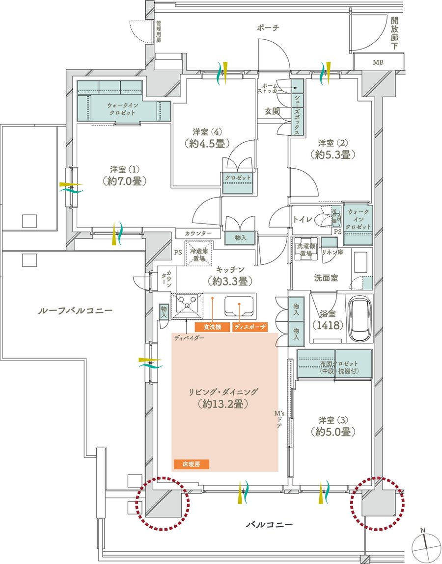 メイツ府中中河原 間取り A3r type