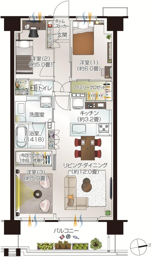 メイツ府中中河原 間取り B3 type