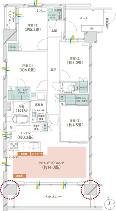 メイツ府中中河原 間取り A1 type