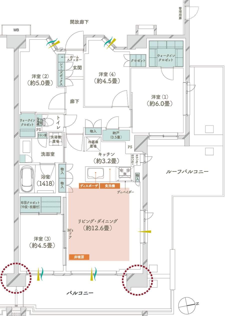 メイツ府中中河原 間取り B6r type