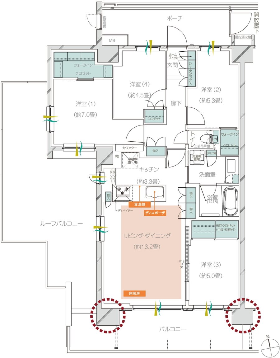メイツ府中中河原 間取り A2r type