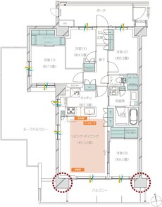 メイツ府中中河原 間取り A2r type