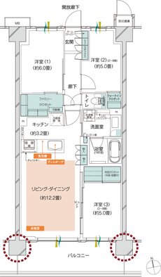 メイツ府中中河原 間取り C6 type