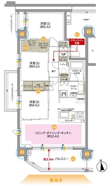ガーラ・レジデンス松戸 間取り E type