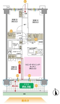 ガーラ・レジデンス松戸 間取り B2t type