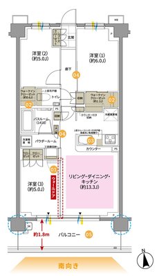 ガーラ・レジデンス松戸 間取り B4 type