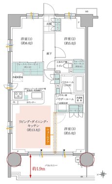ガーラ・レジデンス桜ヶ丘 間取り A1 type