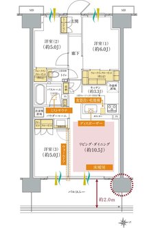 ガーラ・レジデンス橋本 間取り B1 type