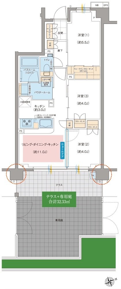 ガーラ・レジデンス梅島ベルモント公園 間取り Dg TYPE