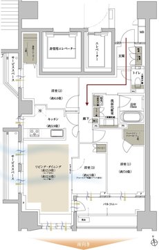 プラウド京王聖蹟桜ヶ丘 間取り A type