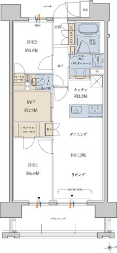 MJR鹿児島中央駅前ザ・レジデンス 間取り S type