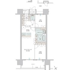 グランドオーク大分駅前リブレ 間取り B type