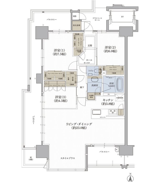 クレアホームズ松江大橋 間取り C type MENU PLAN 1