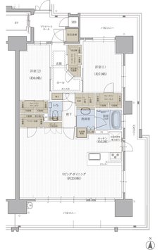 クレアホームズ松江大橋 間取り B type