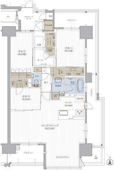 クレアホームズ松江大橋 間取り D type MENU PLAN 1