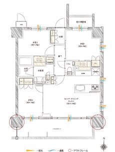 プレシス川口並木元町 間取り Cタイプ