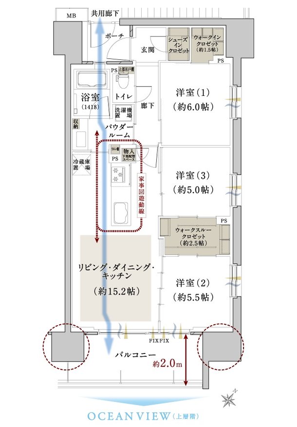 ファインセントラルシティ 間取り D type