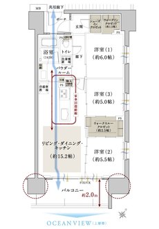 ファインセントラルシティ 間取り D type