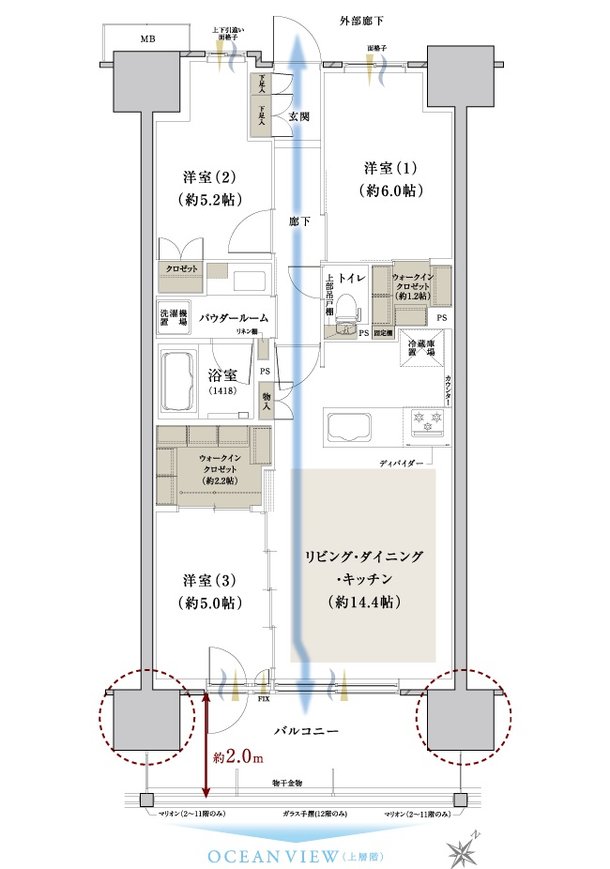 ファインセントラルシティ 間取り C1a type