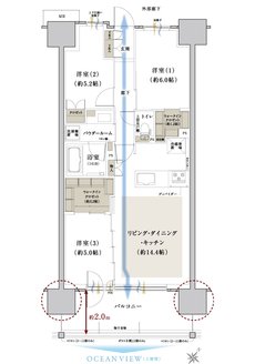 ファインセントラルシティ 間取り C1a type