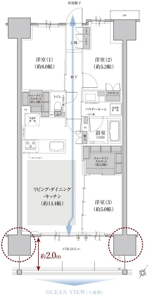 ファインセントラルシティ 間取り C1b type