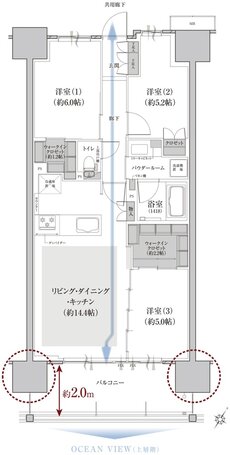ファインセントラルシティ 間取り C1b type