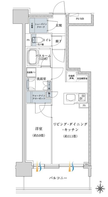 オープンレジデンシア栄 間取り Dタイプ