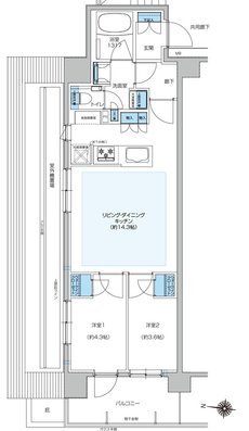 プレシス小岩ヴェルデ 間取り Gタイプ