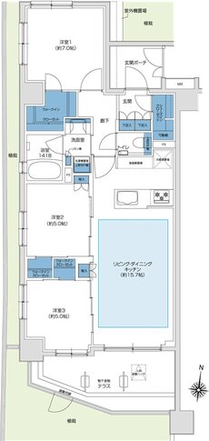 プレシス小岩ヴェルデ 間取り Atタイプ