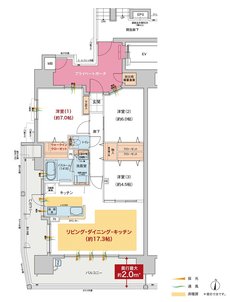 グラン・ヴェルディ牛田本町 間取り A type menu1