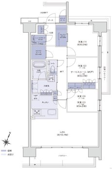 ブライトタウン御厨駅前 間取り H type