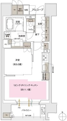 ブランズ京都河原町通 間取り D type