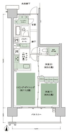 シティタワー泉一丁目 間取り B type