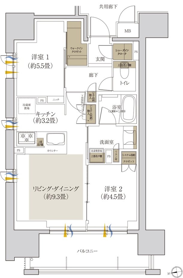 ローレルコート泉ザ・ハウス 間取り A type