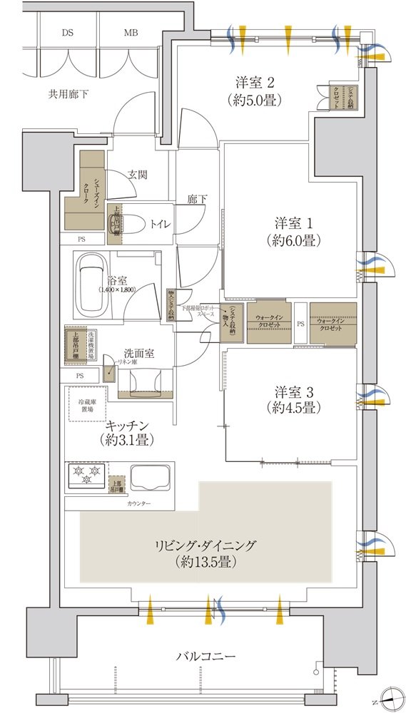 ローレルコート泉ザ・ハウス 間取り D type