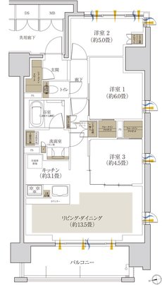 ローレルコート泉ザ・ハウス 間取り D type