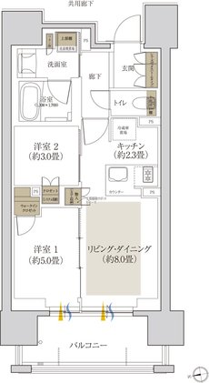 ローレルコート泉ザ・ハウス 間取り B type